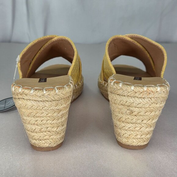 NWT GC SHOES Darline Yellow Espadrille Wedge Sandals - Yellow - Picture 4 of 7